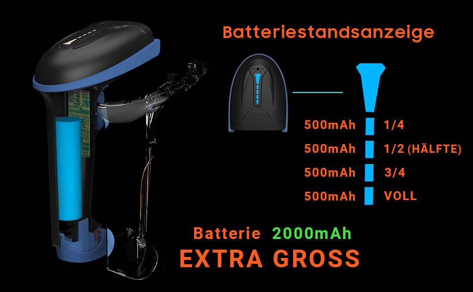 Tera Barcode Scanner D5100 2D Wireless Barcode Scanner Keil blau-5
