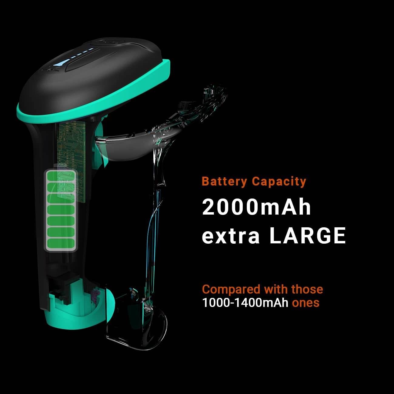 Tera Kabelloser Barcodescanner Handheld 1D Wireless USB Akku 2000mAh Modell 5100 Dunkelblau-2