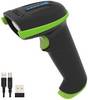 Tera Kabelloser Barcodescanner Handheld 1D Laser Wireless und USB Akku 2000mAh Modell 5100 Grün
