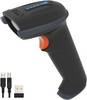 Tera Kabelloser Barcodescanner Handheld 1D Laser Wireless und USB Akku 2000mAh Modell 5100 Grau