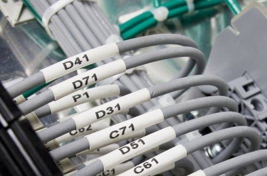 Bedruckbare Schrumpfschläuche, weiß, für Kabel ø: 1,17 - 2,79 mm, M6-125-1-342-WT-1