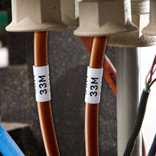 Bedruckbare Schrumpfschläuche, weiß, für Kabel ø: 1,17 - 2,79 mm, M6-125-1-342-WT-4