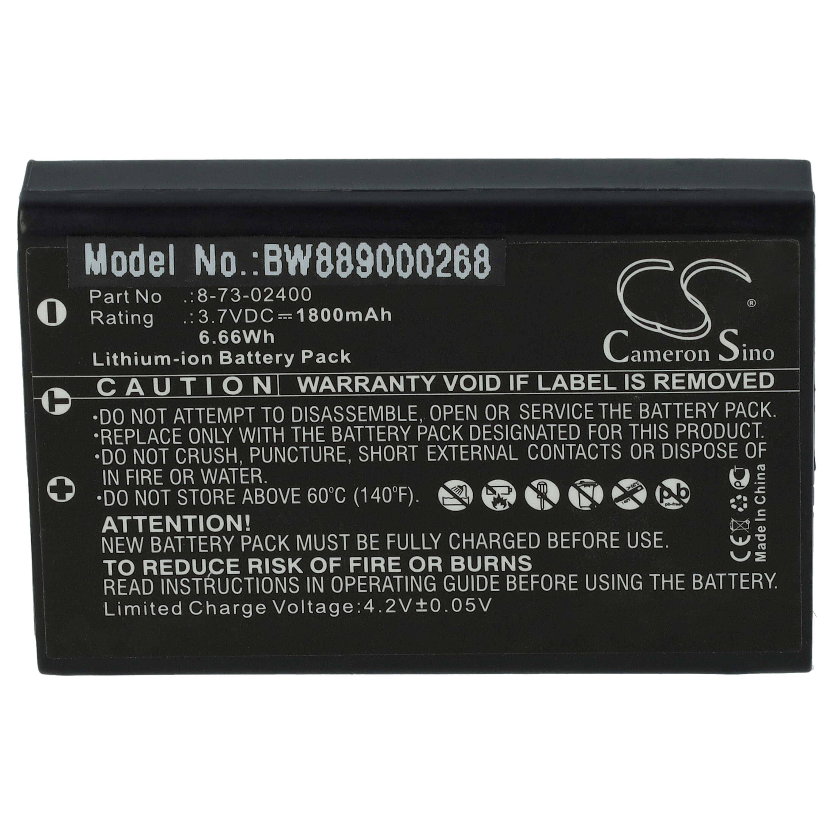 vhbw Akku Ersatz für Maico 74101501 | MAI-721-4 für Medizintechnik (1800 mAh, 3,7 V, Li-Ion)-0