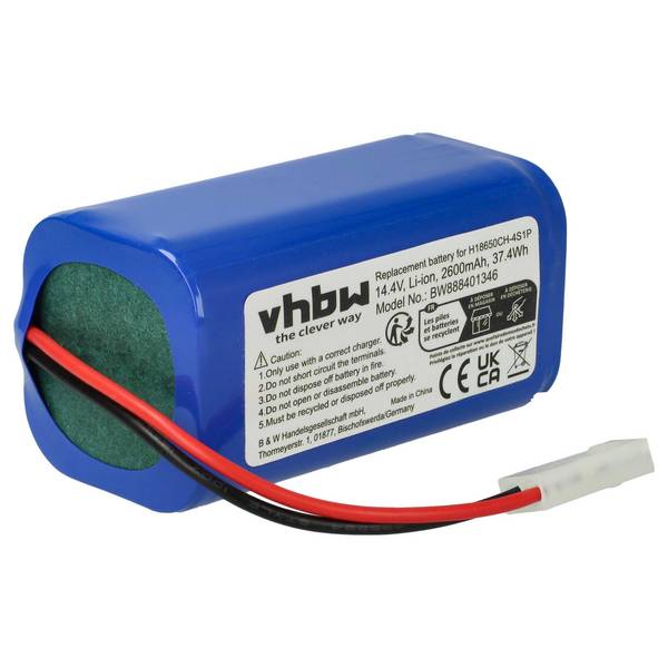 vhbw Akku kompatibel mit Welpe R30 | R35 Home Cleaner Heimroboter (2600mAh, 14,8V, Li-Ion)