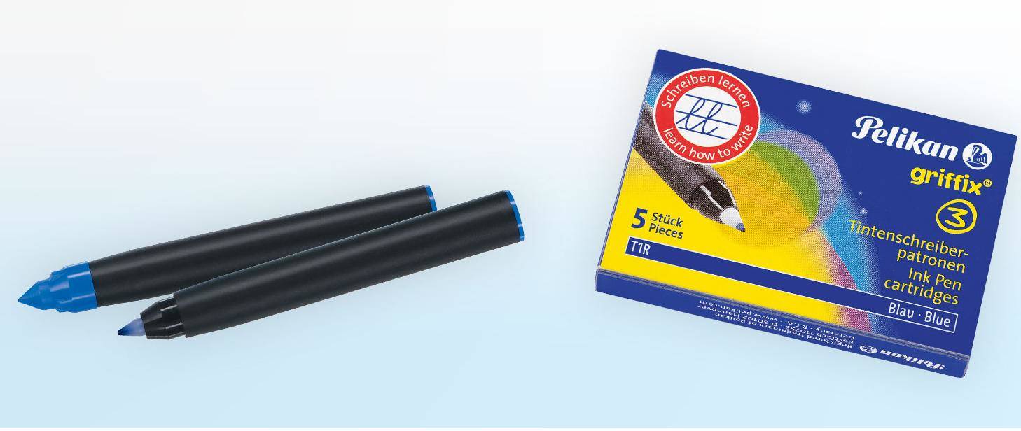 Pelikan T1RB - Tintenpatrone - nicht dauerhaft - Blau (Packung mit 10)