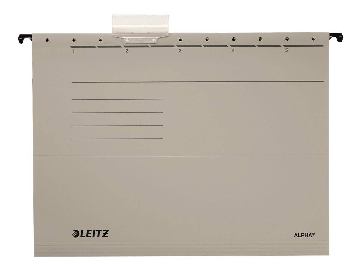 ESSELTE LEITZ - 5 Hängemappen ALPHA 1985 grau-0