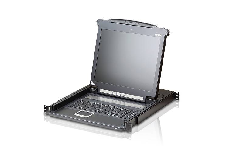 ATEN Slideaway CL1000M - KVM-Konsole - PS/2 - 43.2 cm (17")-0