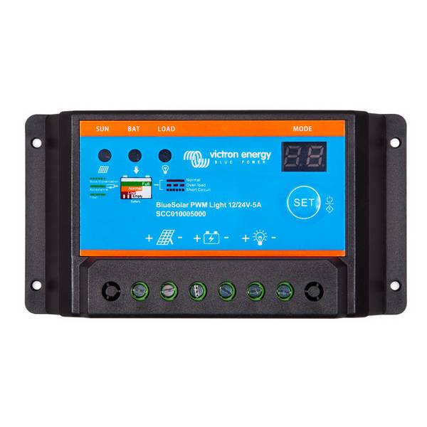 Victron BlueSolar PWM-Light 12V 24V 48V 5A Solar Laderegler