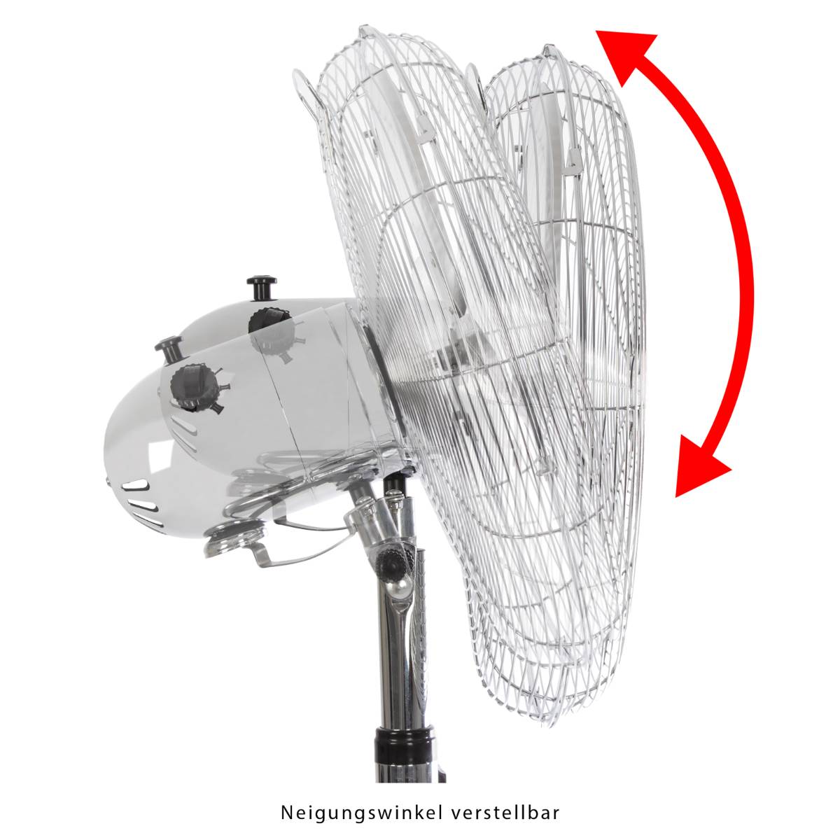 Profi-Care PC-VL 3064 MS Standventilator 50 W (Ø x H) 400 mm x 1240 mm Chrom Oszillierend, Höhenverstellbar-3