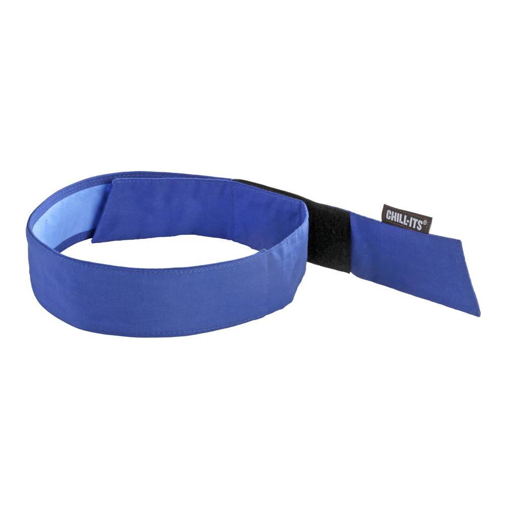 Ergodyne Bandana mit Kühltuch - Klettverschluss Chill-Its 6705CT, blau-0