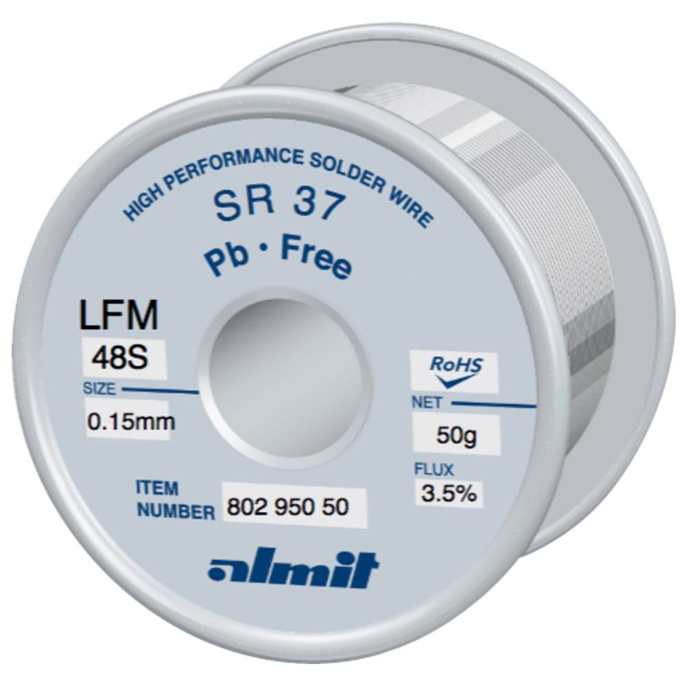 Almit Lötdraht, SR-37 LFM-48 S, 0,8 mm, 500 g-0