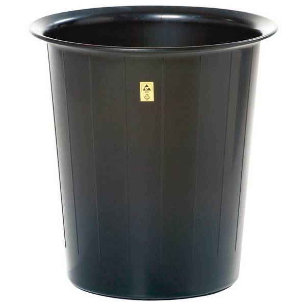 Warmbier Papierkorb, ESD, Volumen 60 l, 280 x 555 mm, 590 mm