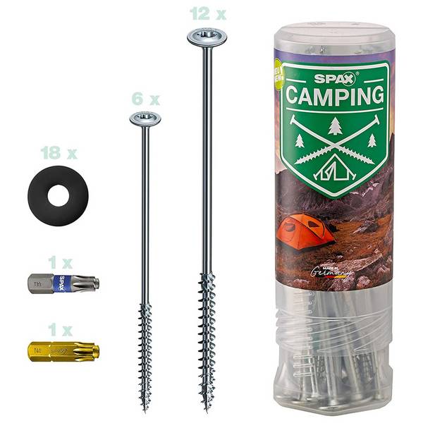 Spax Zeltschrauben Camping-Komplettset