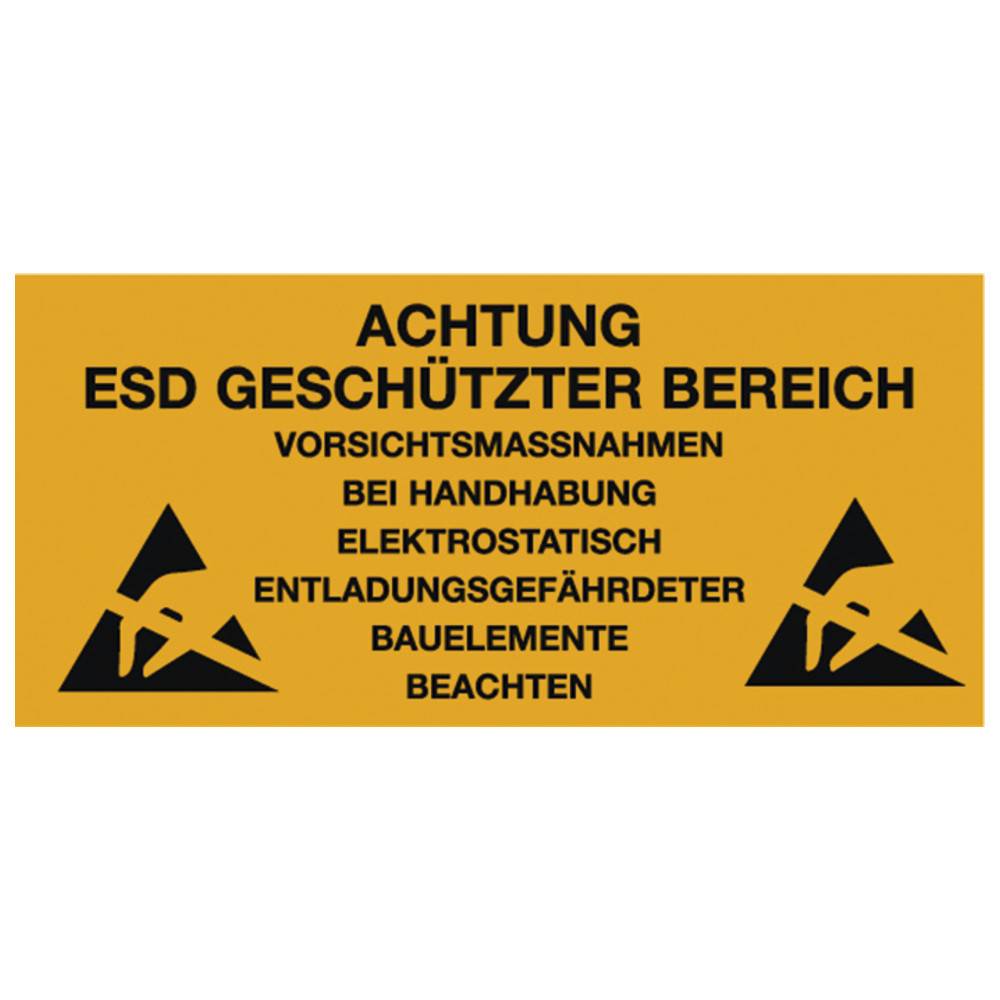 Warmbier ESD Aufkleber, ESD, deutsch, 300 x 500 mm-0