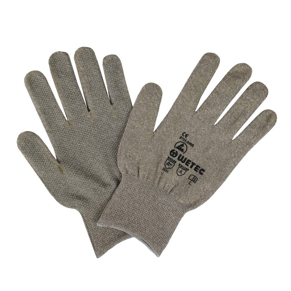 WETEC ESD-Handschuhe, PVC-Micro-Noppen, L-1