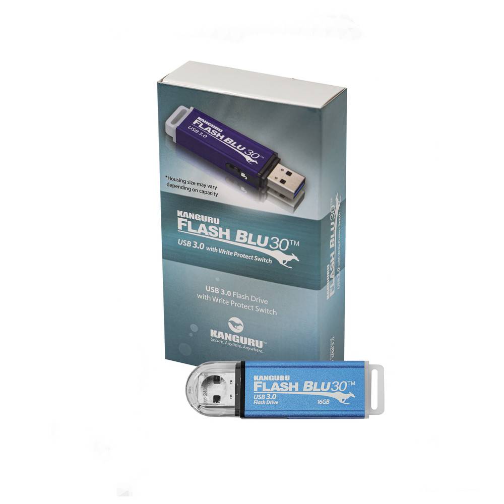 Kanguru Solutions Kanguru FlashBlu30 USB 3.0 with Write Protect-2