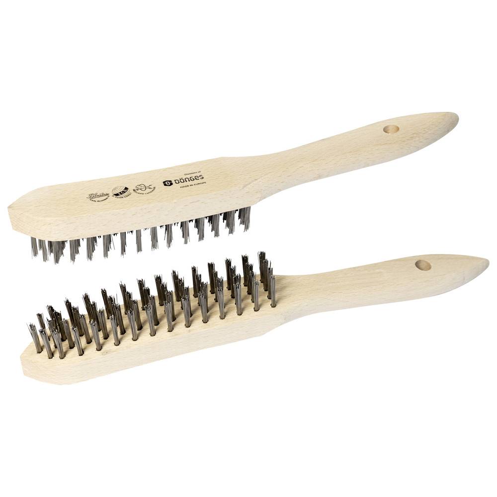 Dönges Handdrahtbürste, Stahldraht, 3 reihig ECO/BLOSTA/LÖWE, 145/295 mm, 44 mm-0