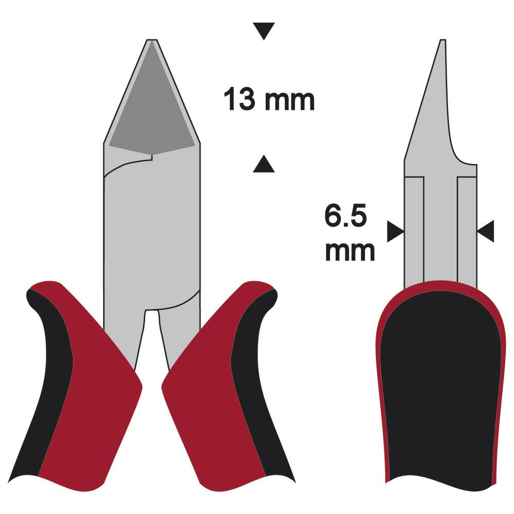 WETEC PRO Seitenschneider, abgeflachter Kopf, Typ mit kleiner Wate-1
