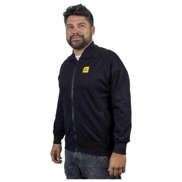 WETEC ESD-Sweatjacke, M, schwarz