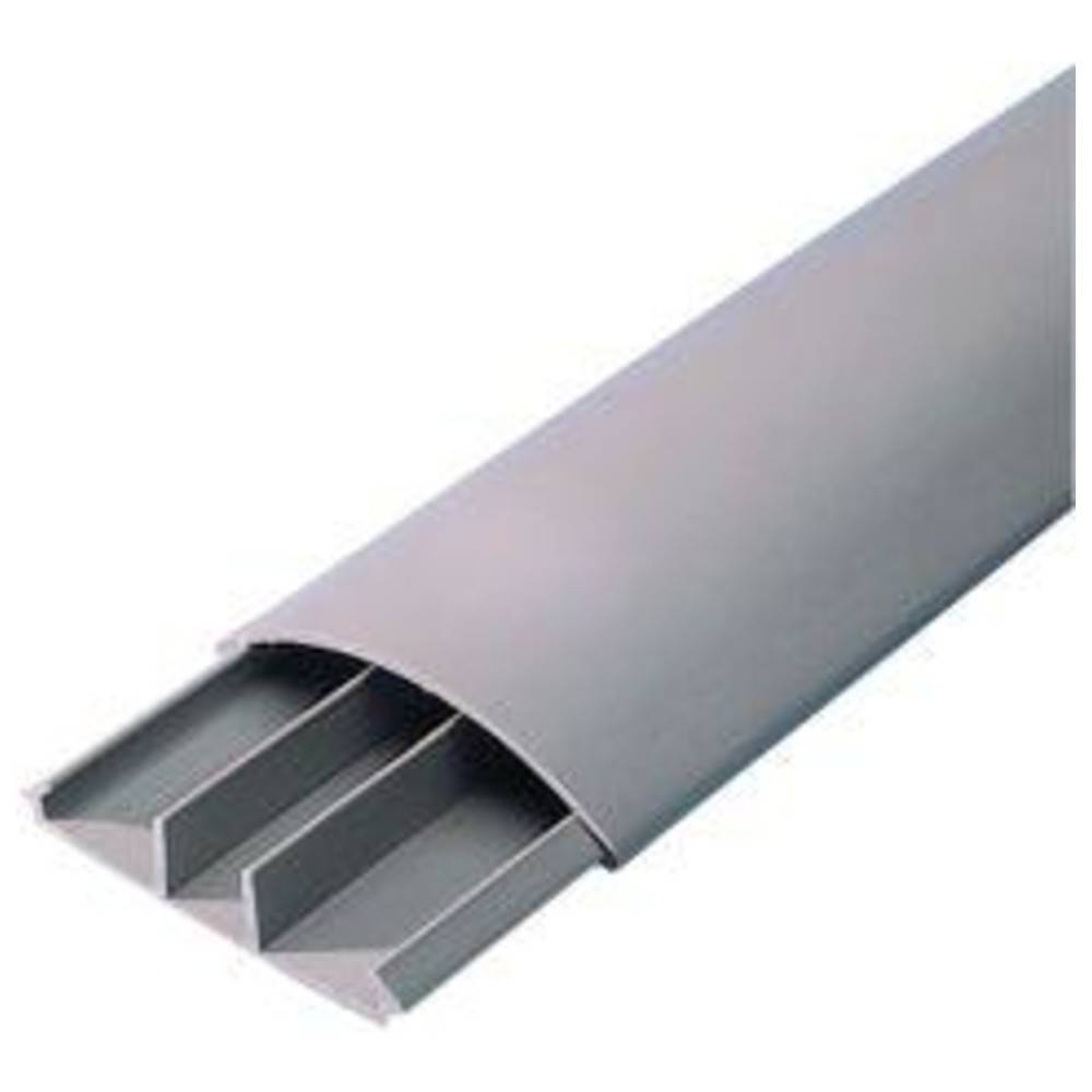 Aufbodenkanal 12x50 2 m, m.3 Kamme, grau REV - Artikel: 4008297798651-0