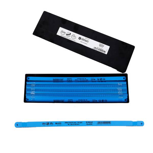 Dönges Metallsägeblatt HSS Bi-Metall, einseitig, blau, 300x13x0,63 mm, 24 ZpZ