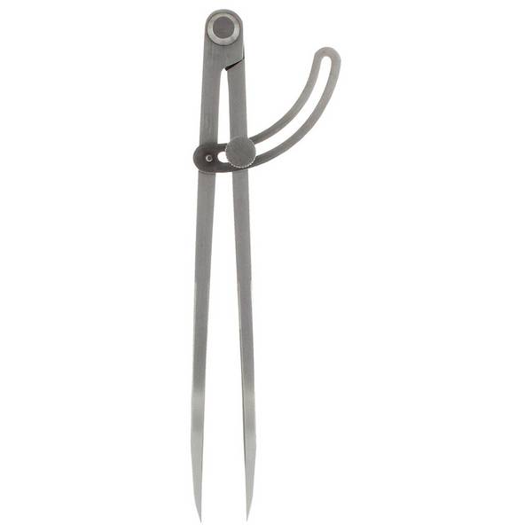 hedue® Spitzzirkel B611 - Anreißzirkel mit Stellbogen, 20 cm