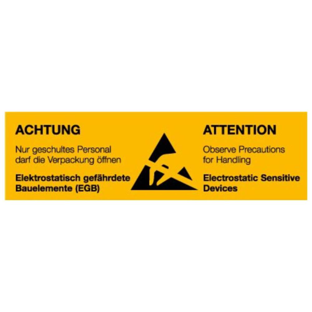 Warmbier Warnschild, ESD-0