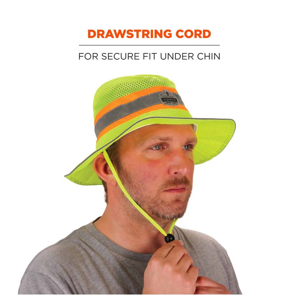 Ergodyne Kühlender Ranger-Sonnenhut Chill-Its 8935MF Hi-Vis, lime, Größe L/XL-2