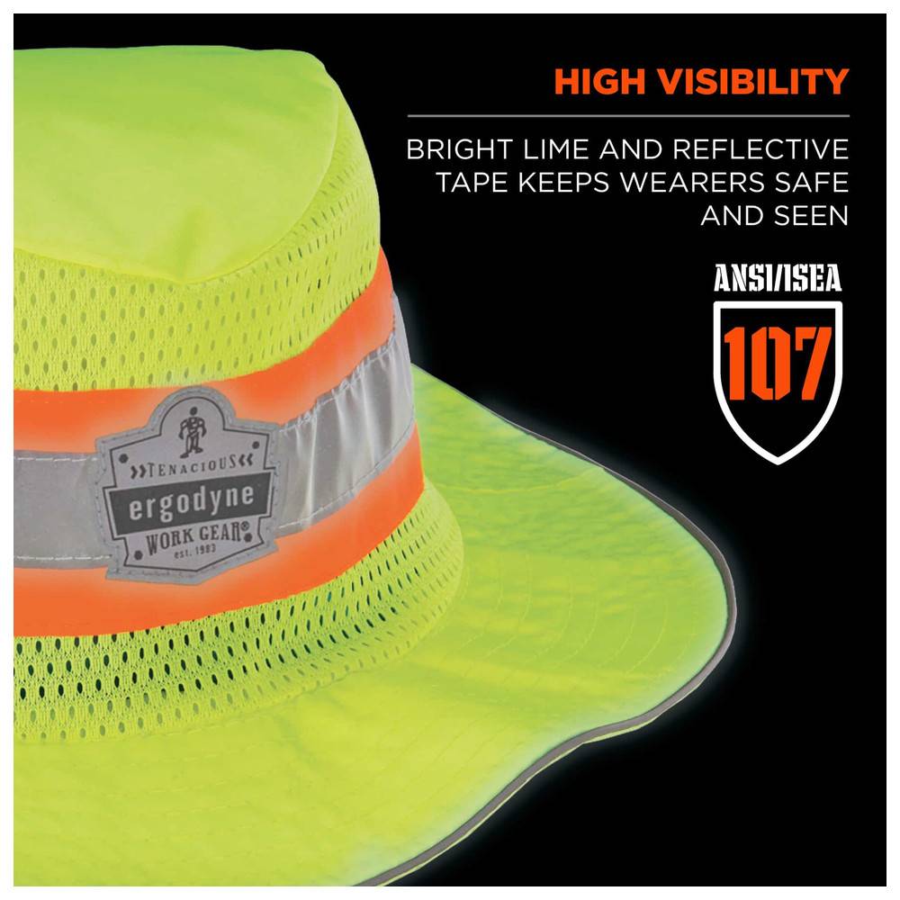 Ergodyne Kühlender Ranger-Sonnenhut Chill-Its 8935MF Hi-Vis, lime, Größe L/XL-3