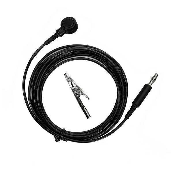 WETEC Erdungsleitung, ESD, 10 mm DK/Bananenstecker, 3 m, 1 MOhm