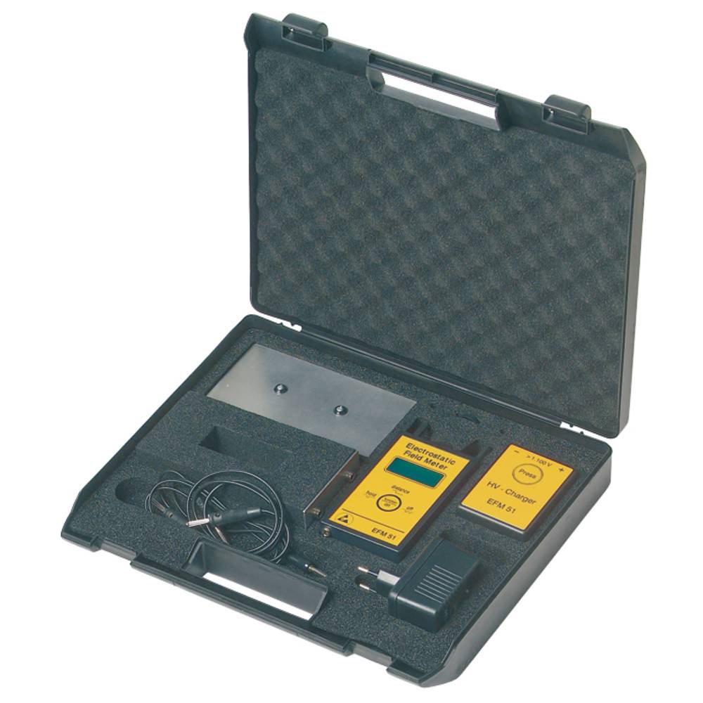 Warmbier Elektrofeldmeter EFM 51 mit Charged Plate Set, ESD-0