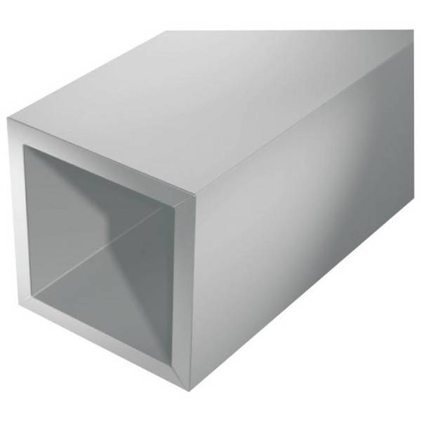 Alberts Alu-Vierkantrohr 1000/15 x 15 x 1 mm silberfarbig