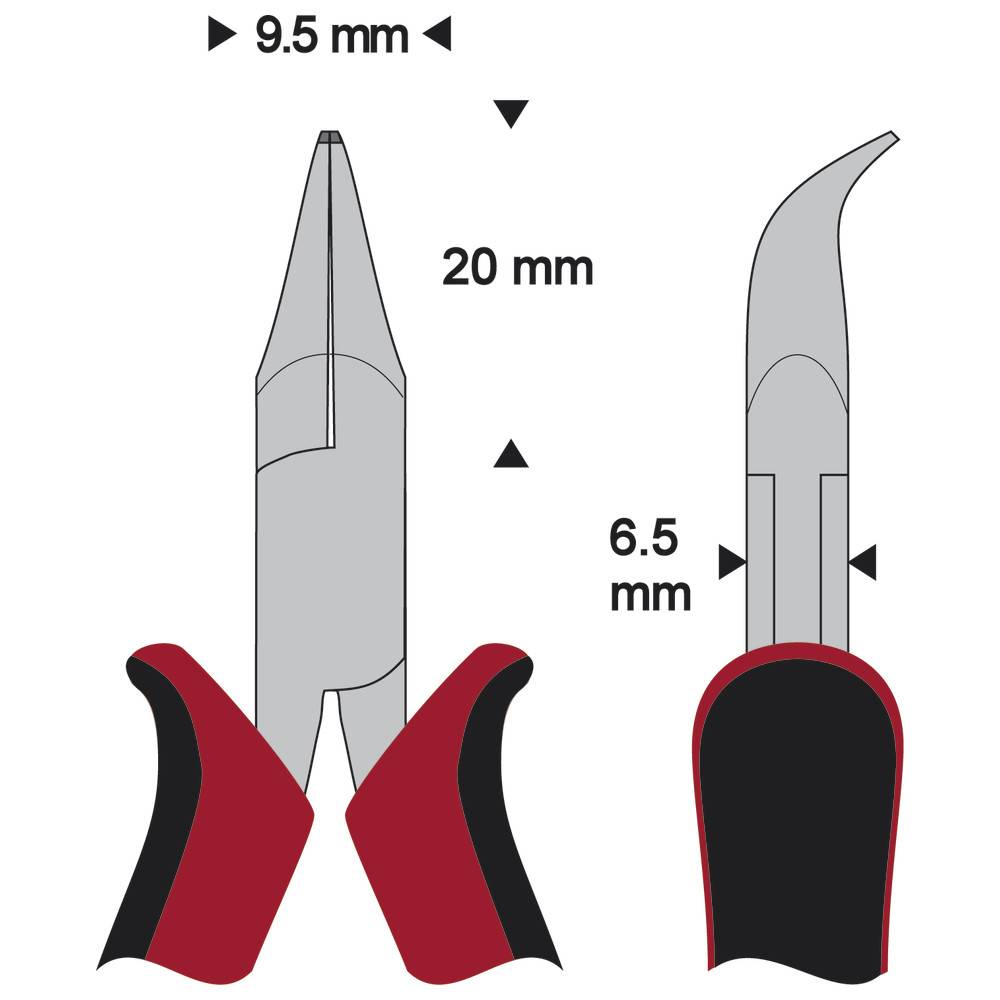 WETEC PRO Spitzzange 45° gebogen-1