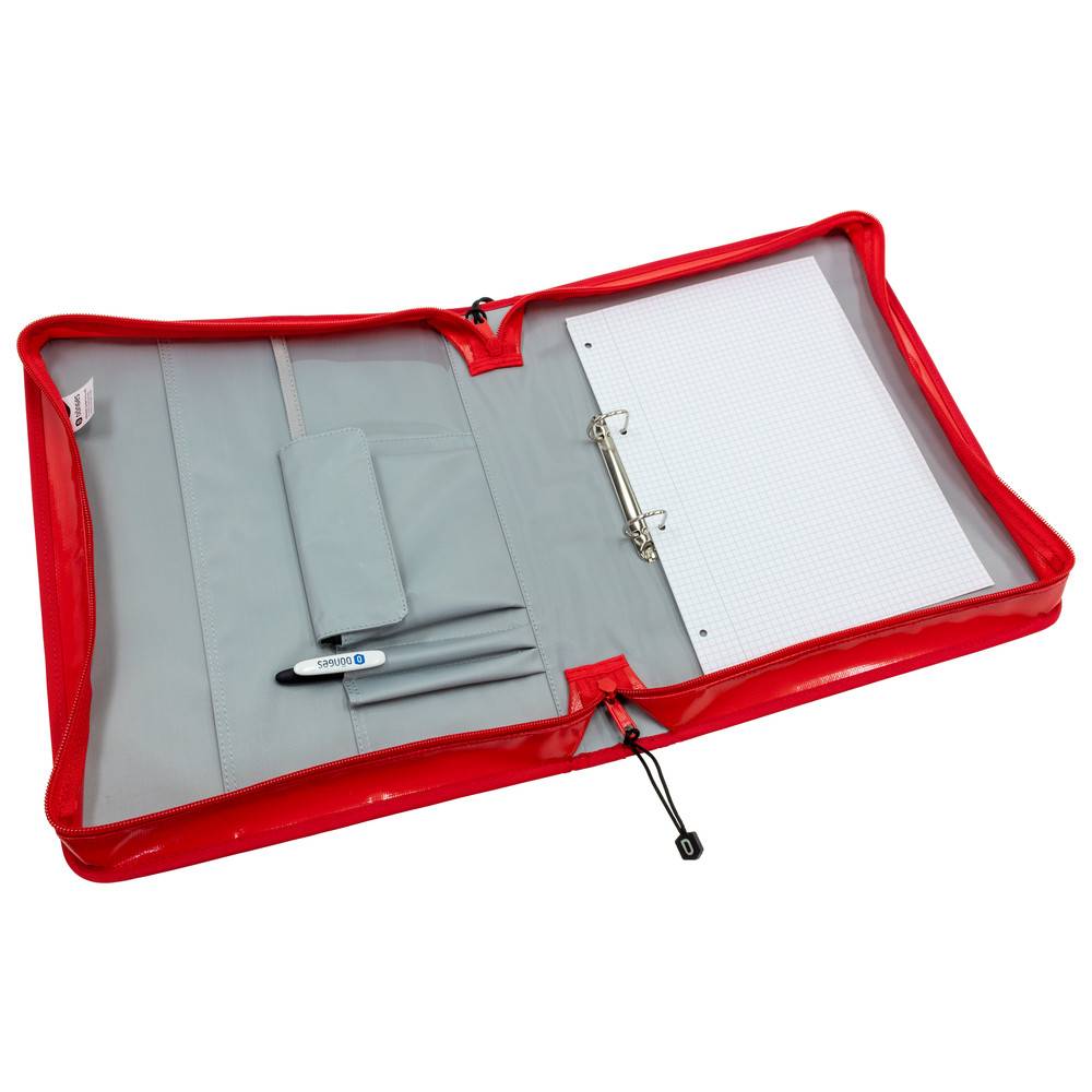 Dönges Dokumentenmappe Komfort, rot/weiss-2