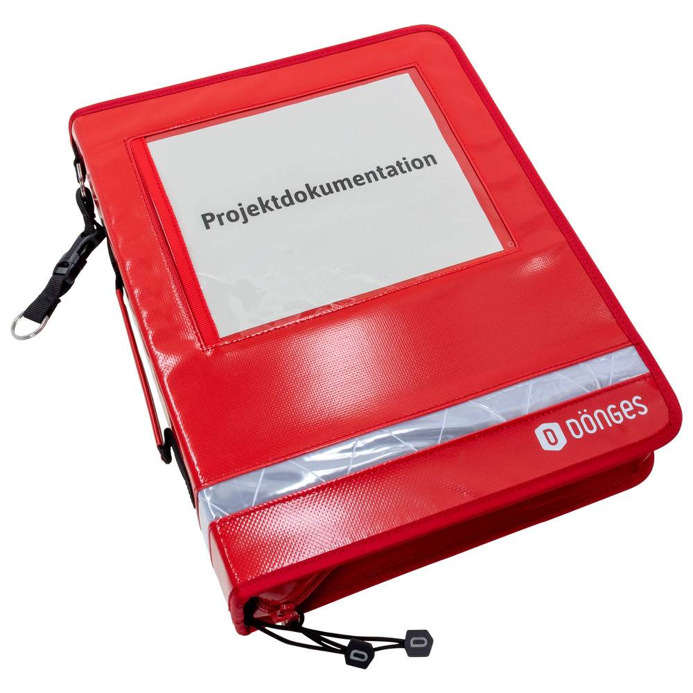 Dönges Dokumentenmappe Komfort, rot/weiss-4