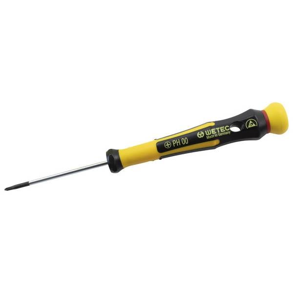 WETEC Phillips-Präzisionsschraubendreher, ESD, PH00x60 mm, 160 mm