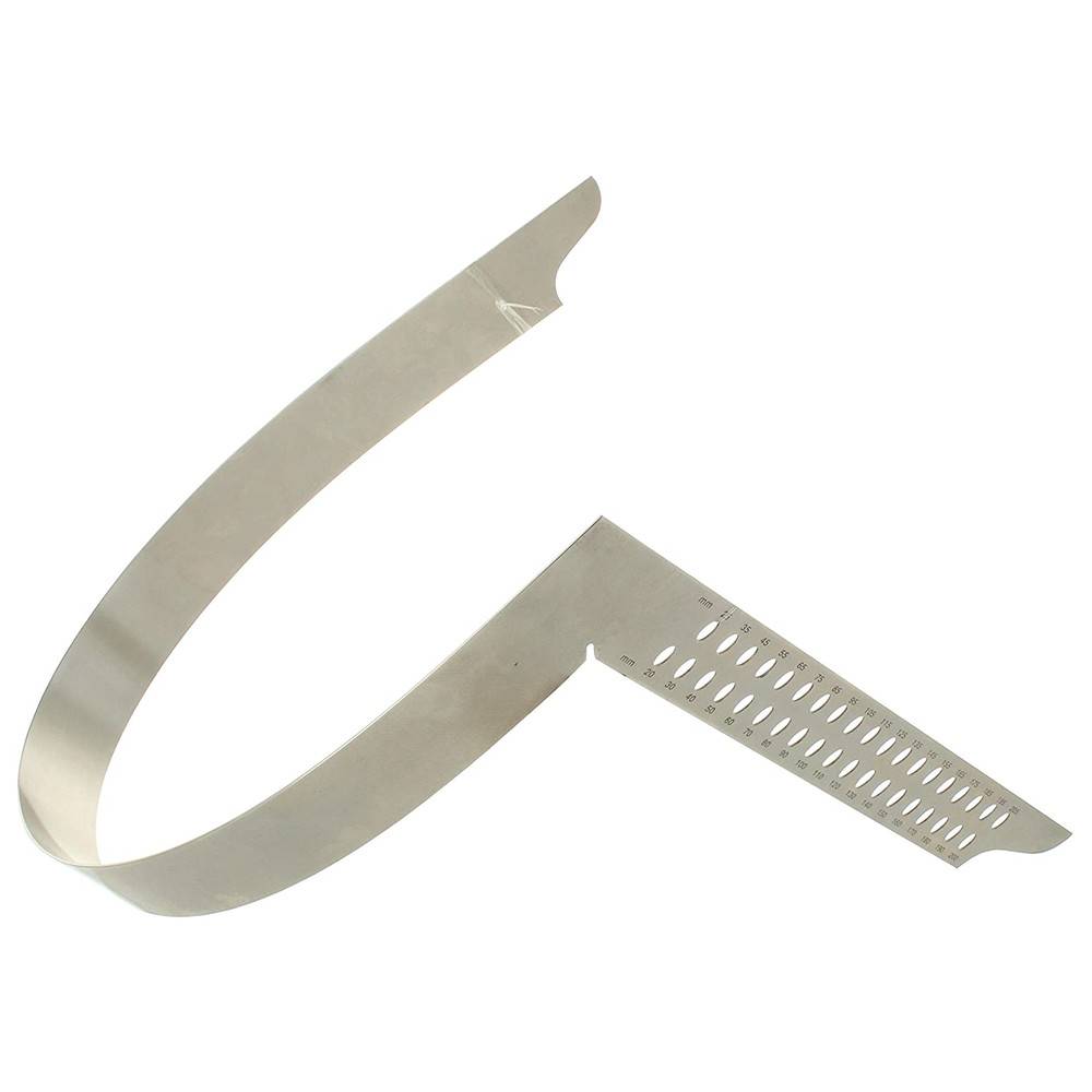 hedue® Zimmermannswinkel ZN - Nahtloser, großer Zimmererwinkel aus Edelstahl mit Anreißlöcher & mm-Skala Typ A, 800 mm-2