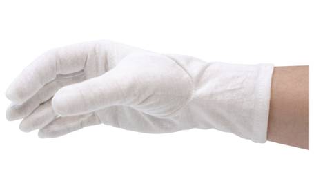 ESD-Handschuh zum Halten und Bearbeiten von Platinen und Bauteilen