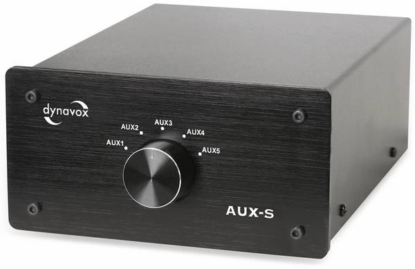 DYNAVOX Eingangs-Erweiterung/Umschalter AUX-S, schwarz
