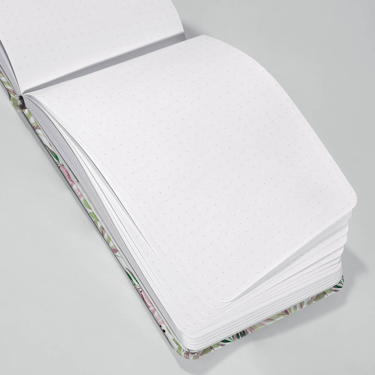 SIGEL Notizblock Jolie - Mintpink Jungle Fever - punktkariert (Dot-Lineatur) - A6+ - mintgrün, pink - Hardcover - 158 S.-1