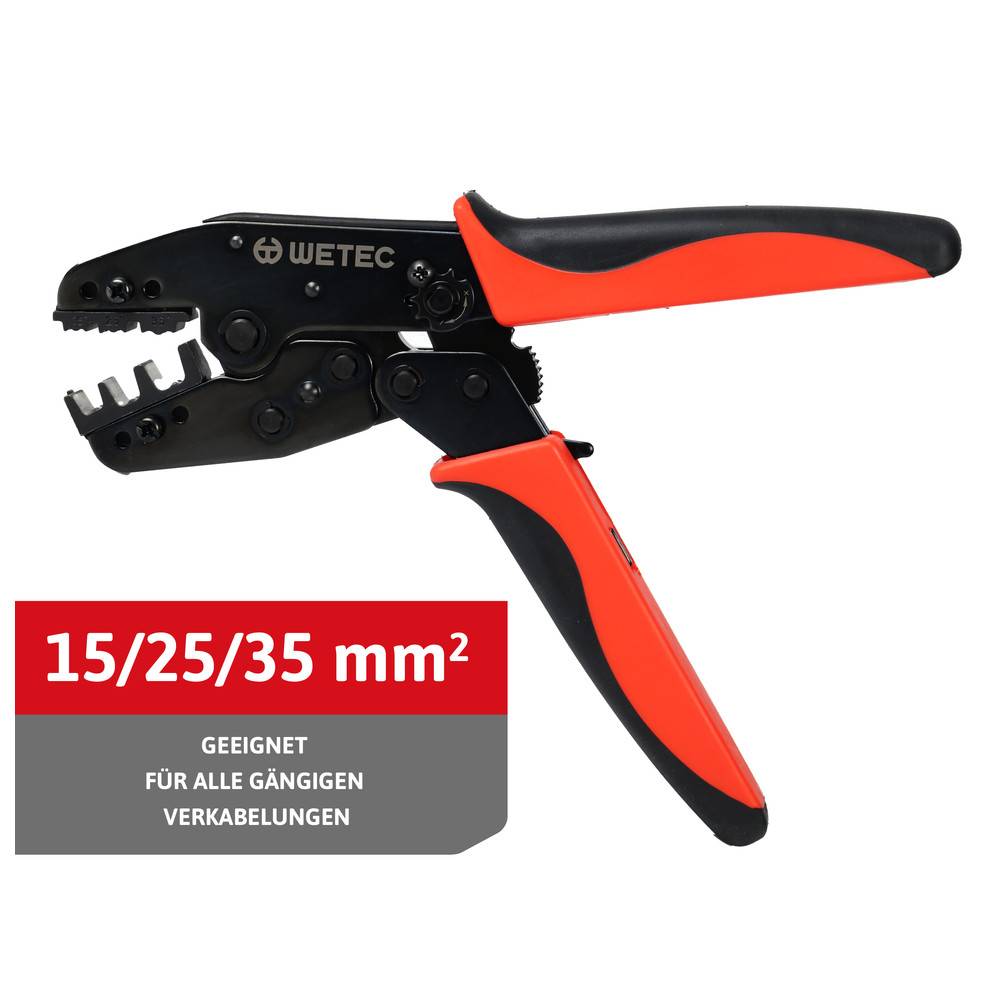 WETEC Crimp-Hebelzange, Trapezpressung, für Leiterquerschnitt 16 - 25 - 35 mm²-3