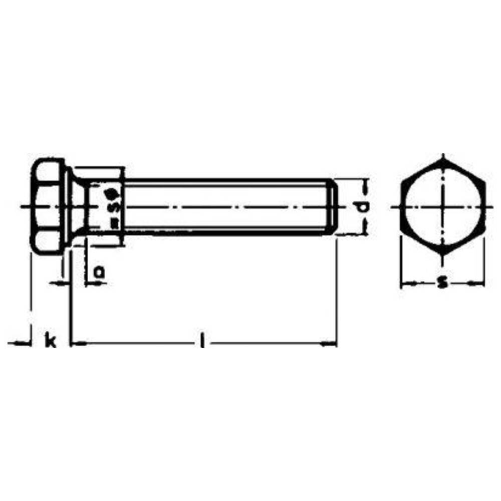 E-NORMpro DIN 933 8.8 galZn M10 x 25 HP E-NORMpro-1