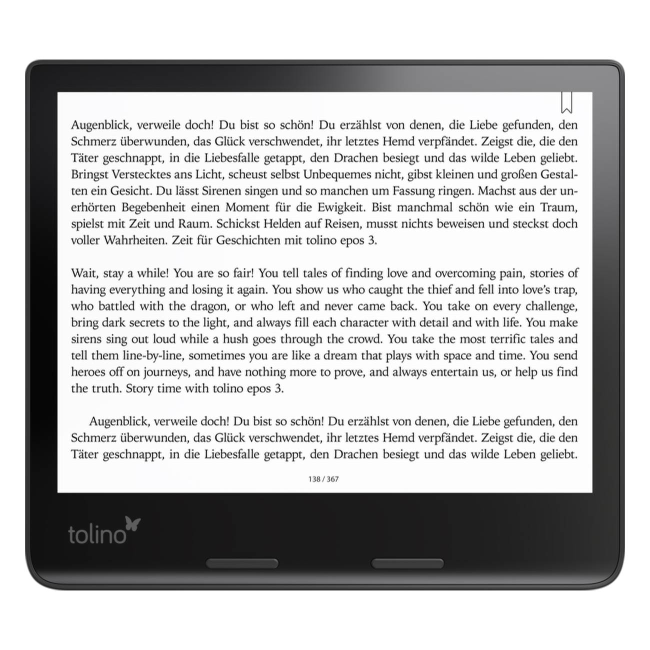 tolino Epos 3 32GB, Schwarz - eBook-Reader EPOS 3-2