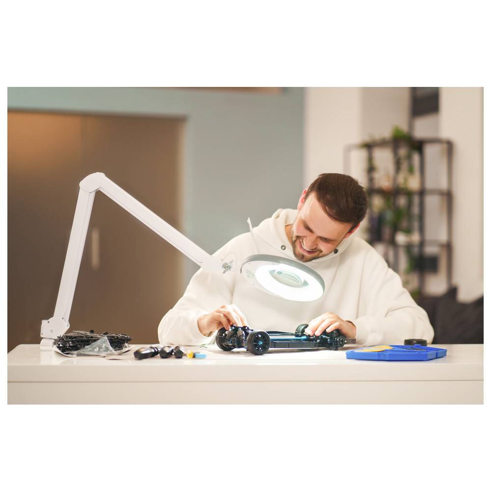 Lumeno 7218SWIII - Lupenleuchte LED O 125 mm Echtglaslinse 8 Dioptrien-3
