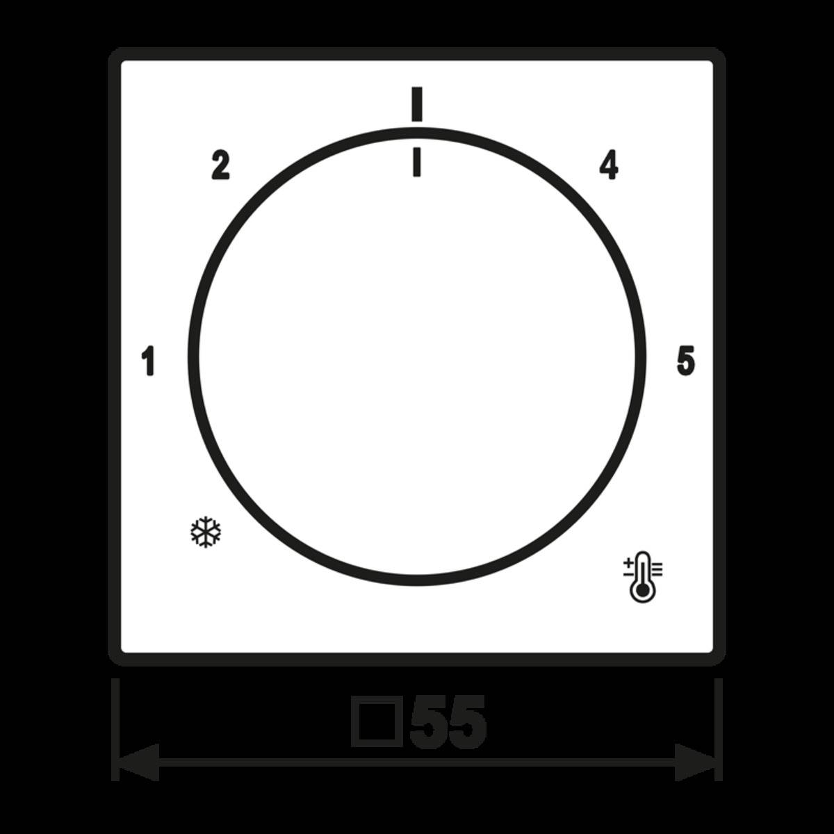 JUNG Abdeckung f.Thermostat-1