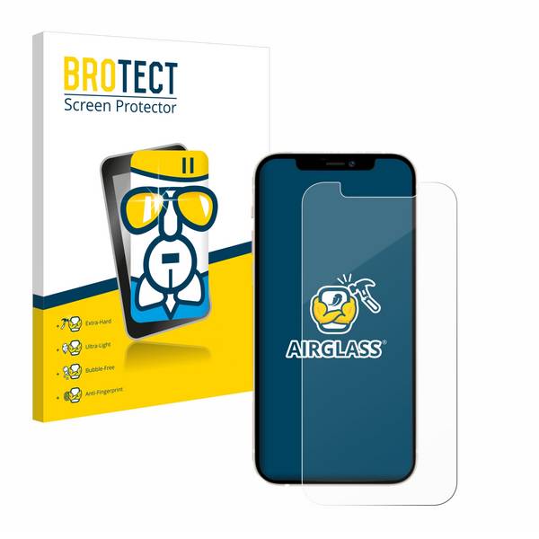 BROTECT Schutzglas für Apple iPhone 12 / 12 Pro Schutzfolie Panzer Folie Glas Display Schutz klar