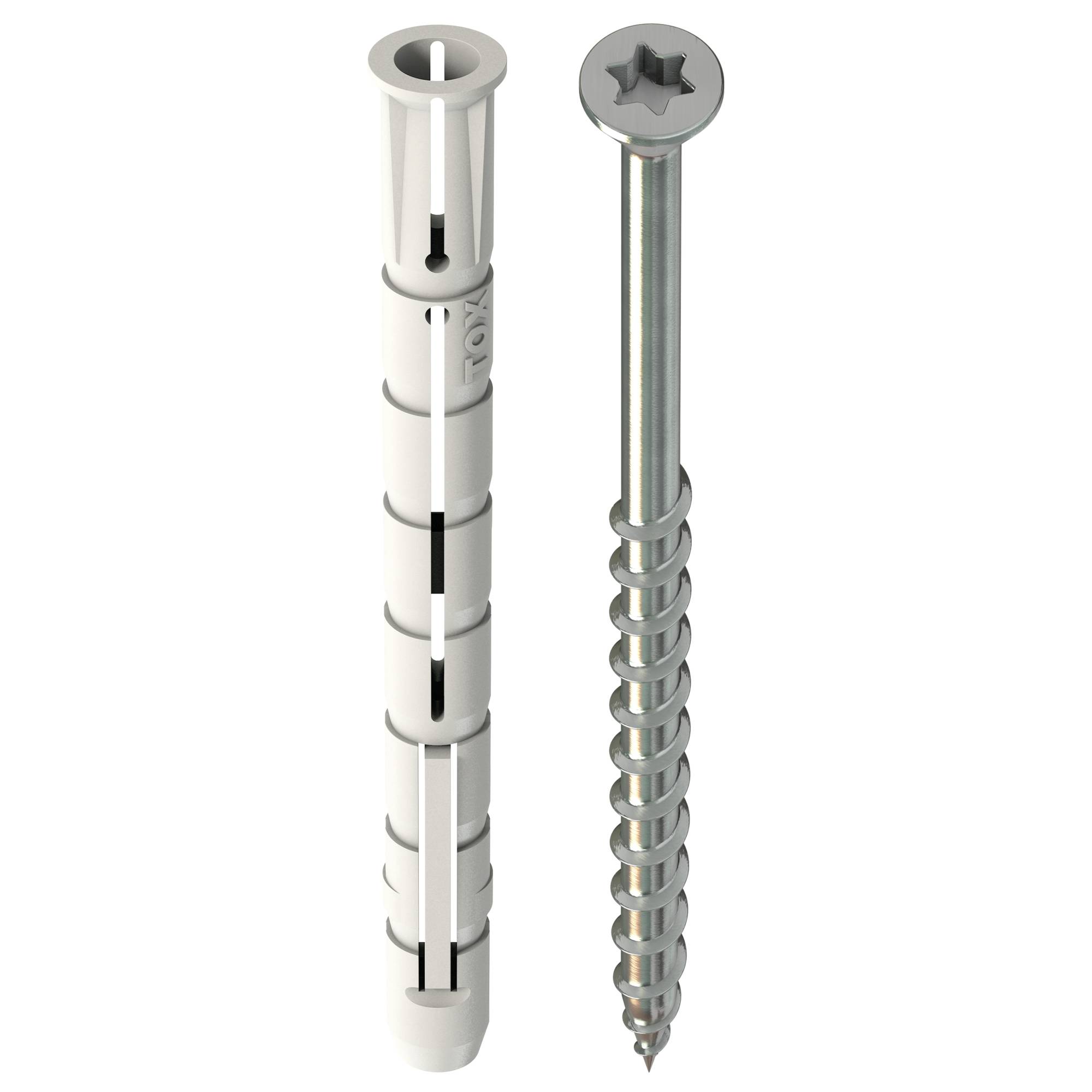 TOX Allzweck-Spreizdübel Altbaujoker mit Schraube für bröselige und poröse Baustoffe 8x90 mm - 12 Stück-0