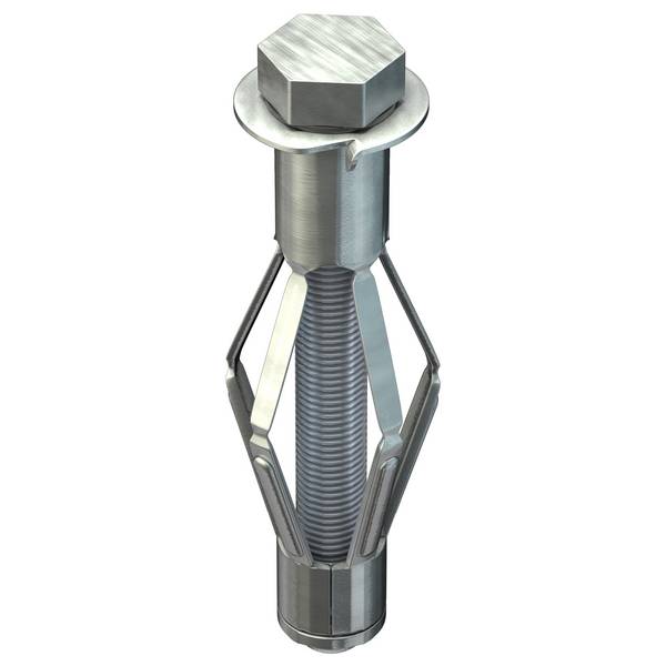 TOX Metall-Hohlraumdübel Acrobat Klappdübel mit Schraube M8x55 mm - 25 Stück