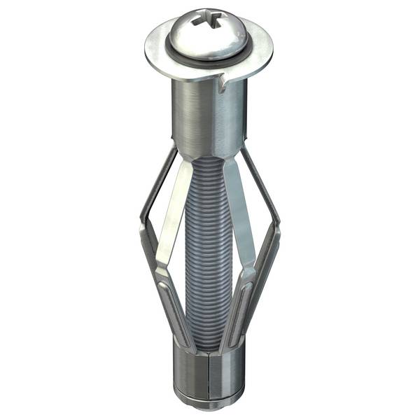 TOX Metall-Hohlraumdübel Acrobat Klappdübel mit Schraube M5x65 mm - 25 Stück