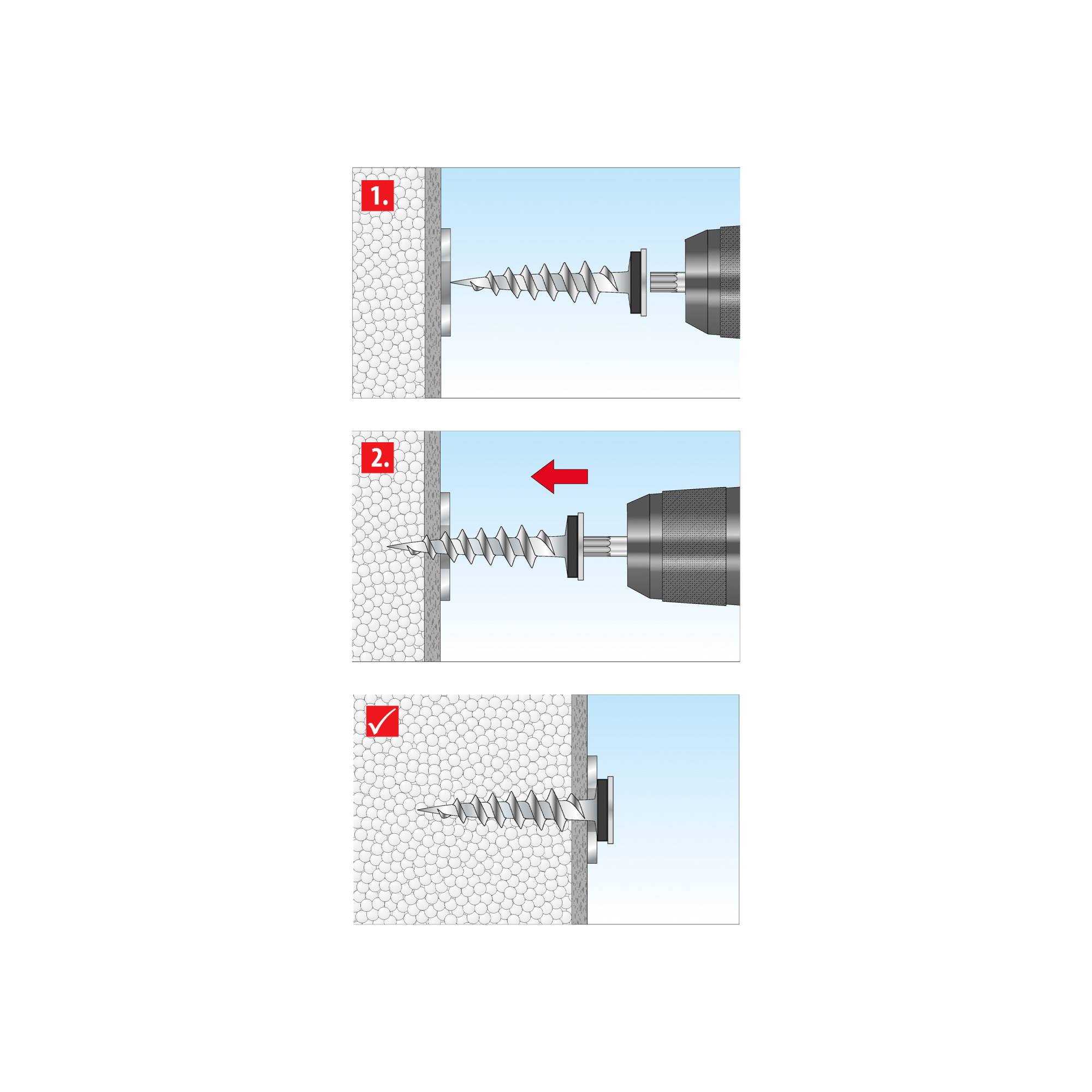 TOX Kappleistenbefestigung Thermo Kappo Schrauben 65mm mit Dichtscheibe - 50 Stück-3